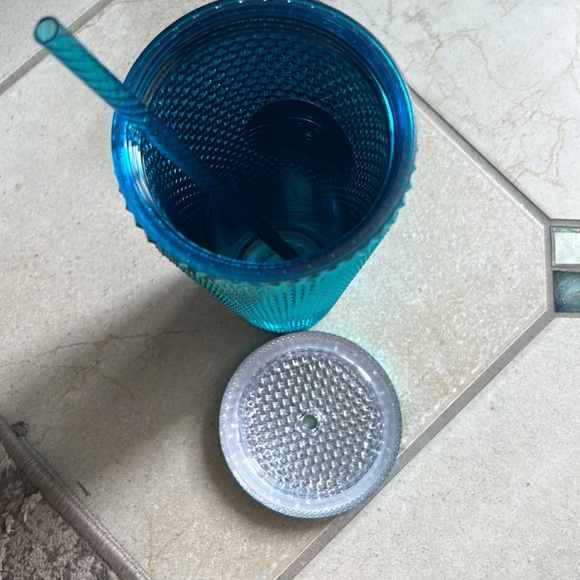 Starbucks Summer 2023 Blue Chrome Studded Cold Cup - Picture 2 of 2
